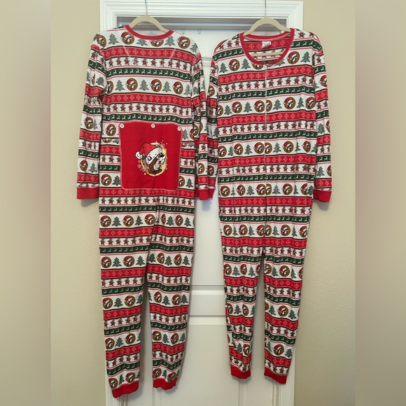 Buc-ee’s One Piece Zip Up Adult Thermal Christmas Pajama - Picture 1 of 4